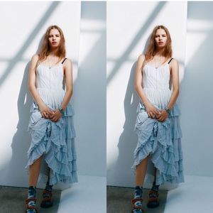 UO Annabelle Tiered Ruffle Maxi Dress